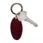 Preview: Trixi Gronau leather key fob Urbany Ostrich aubergine